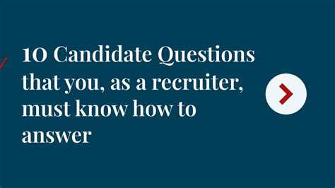 Recruiter Answering Questions